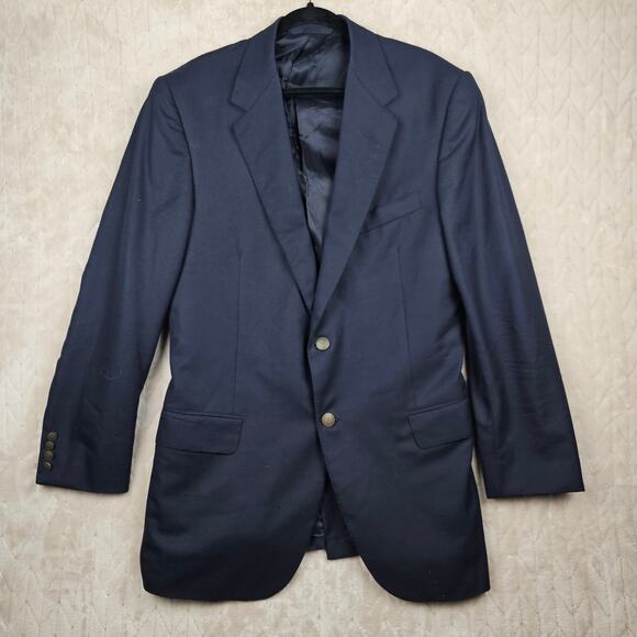 Oxxford Clothes Blazer Mens 44L Gibbons Sports Coat Wool Zephyr Weave Classic - Picture 1 of 12